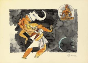 Ganesha on Mridanga, 80s